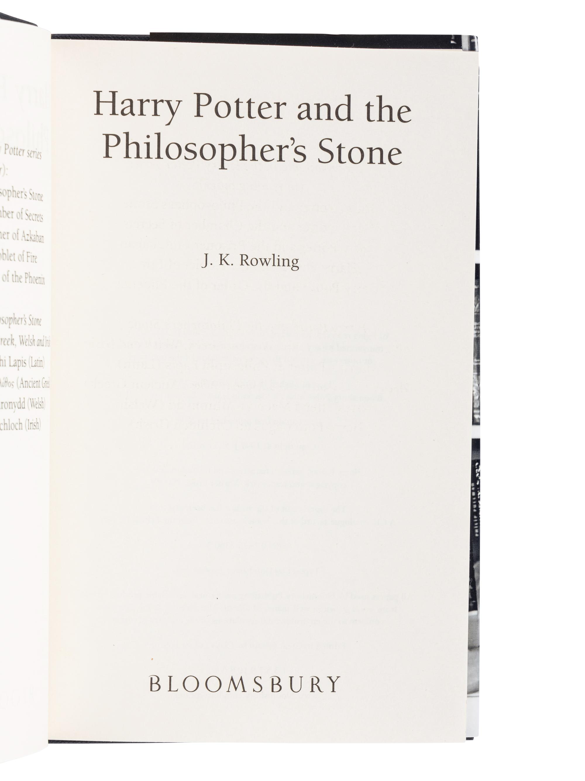 ROWLING, J.K. (b. 1965). [The Harry Potter Boxed Set] . London: Bloomsbury, 2005.