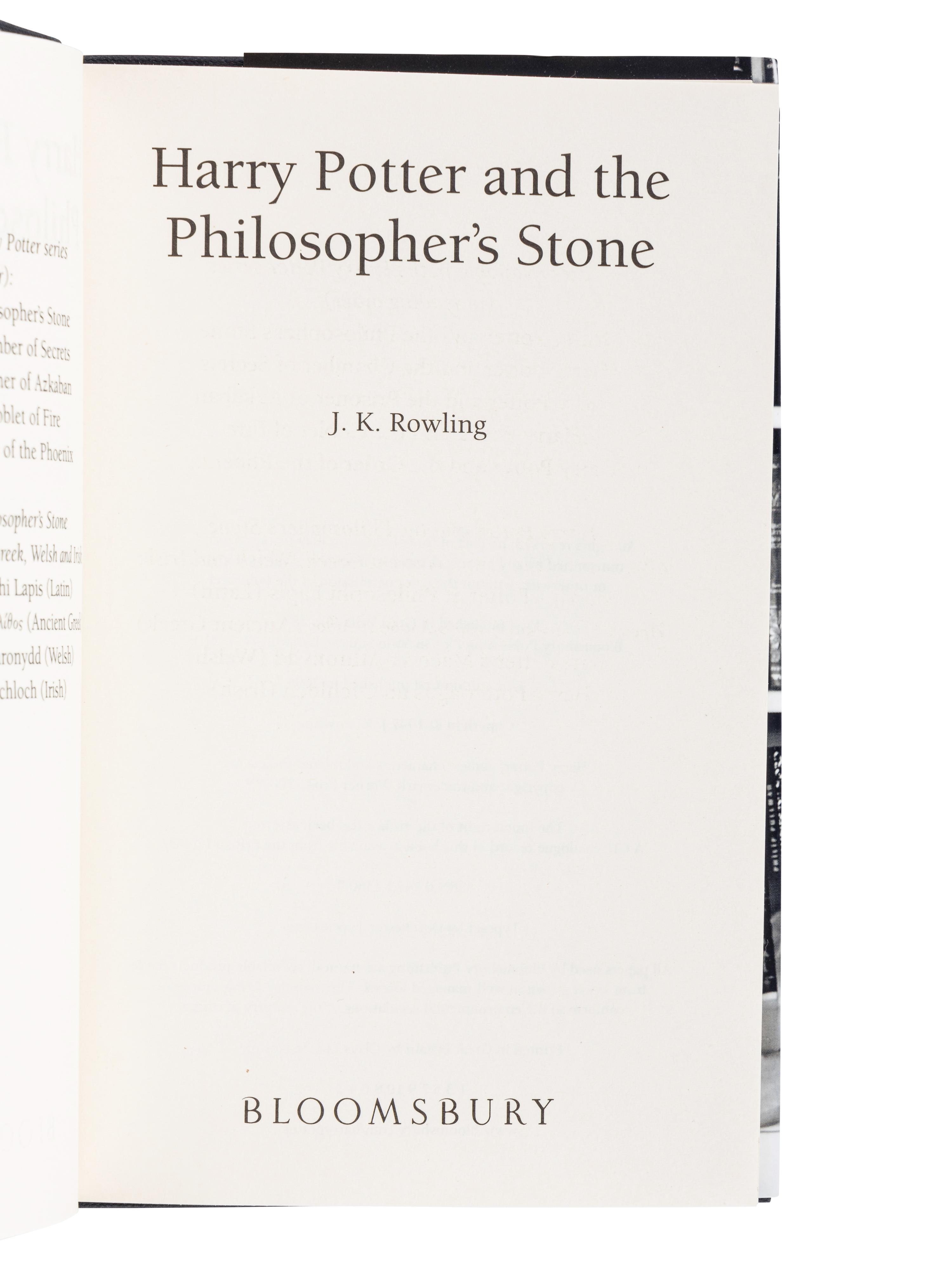 ROWLING, J.K. (b. 1965). [The Harry Potter Boxed Set] . London: Bloomsbury, 2005.