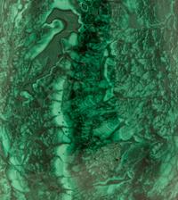 A Malachite Egg On Gilt Metal Stand — 20TH CENTURY