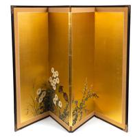 A Japanese Four-Panel Folding Screen