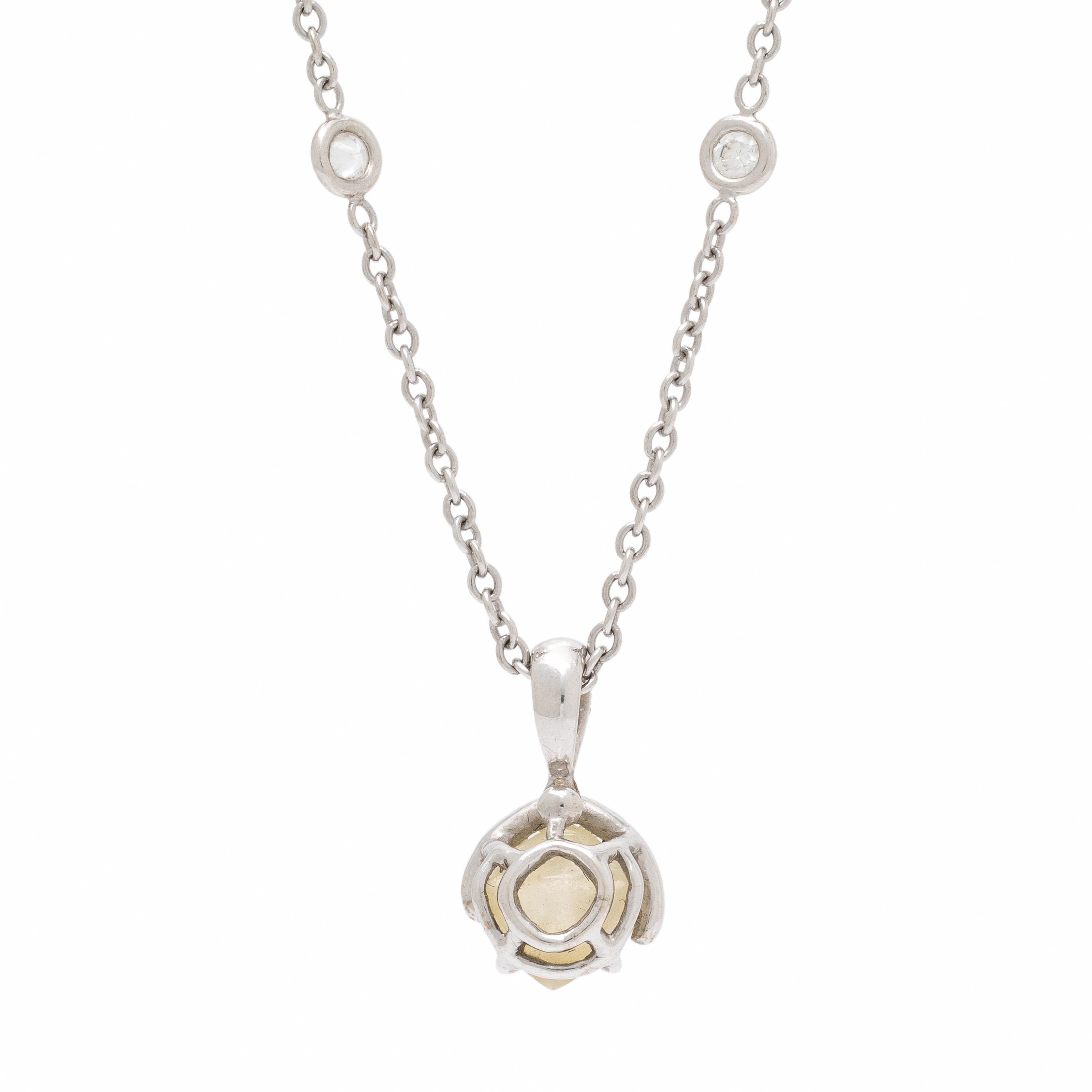 Diamond and White Gold Necklace