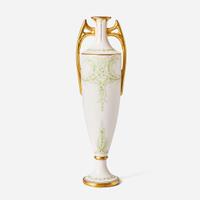 A Minton pate-sur-pate porcelain vase Albion Birks (active 1876-1937), England, circa 1911