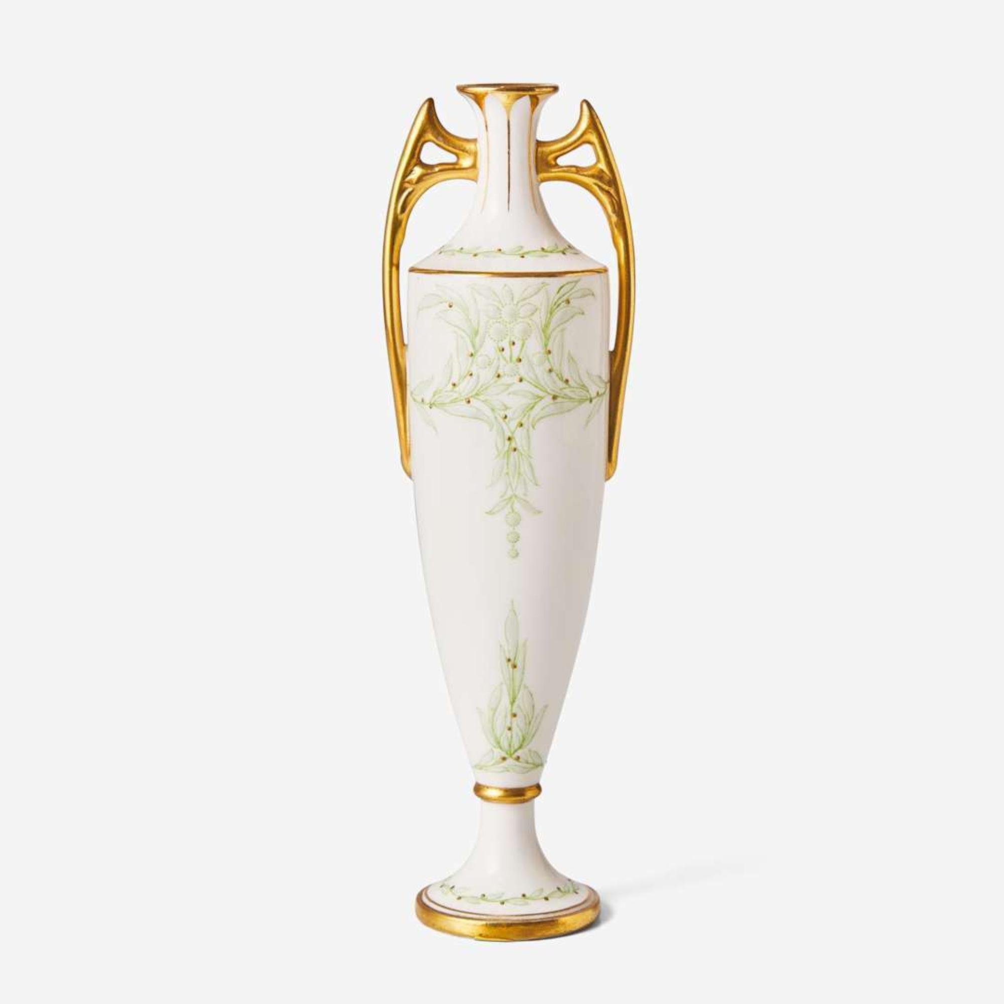 A Minton pate-sur-pate porcelain vase Albion Birks (active 1876-1937), England, circa 1911