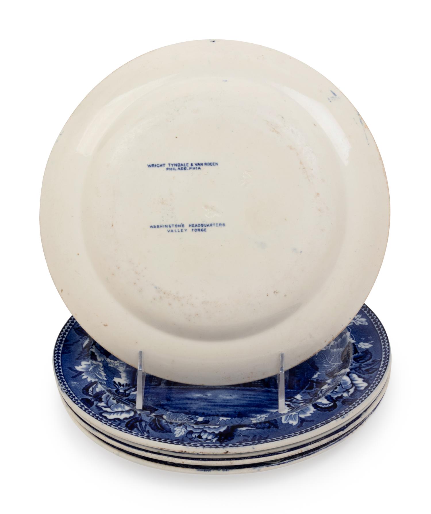 Five English Transfer Decorated Plates