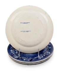 Five English Transfer Decorated Plates