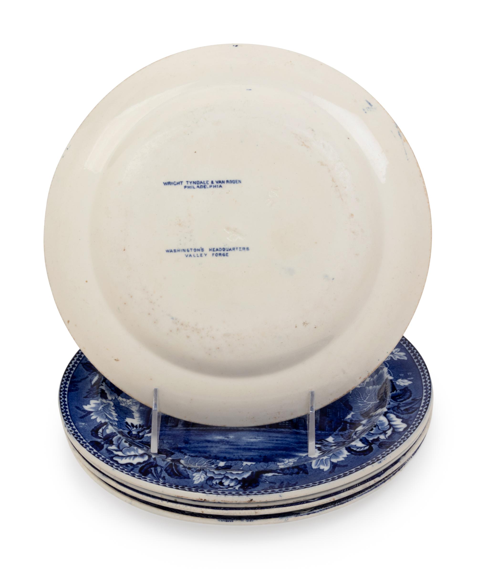 Five English Transfer Decorated Plates