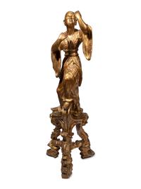A Venetian Giltwood Chinoiserie Figure