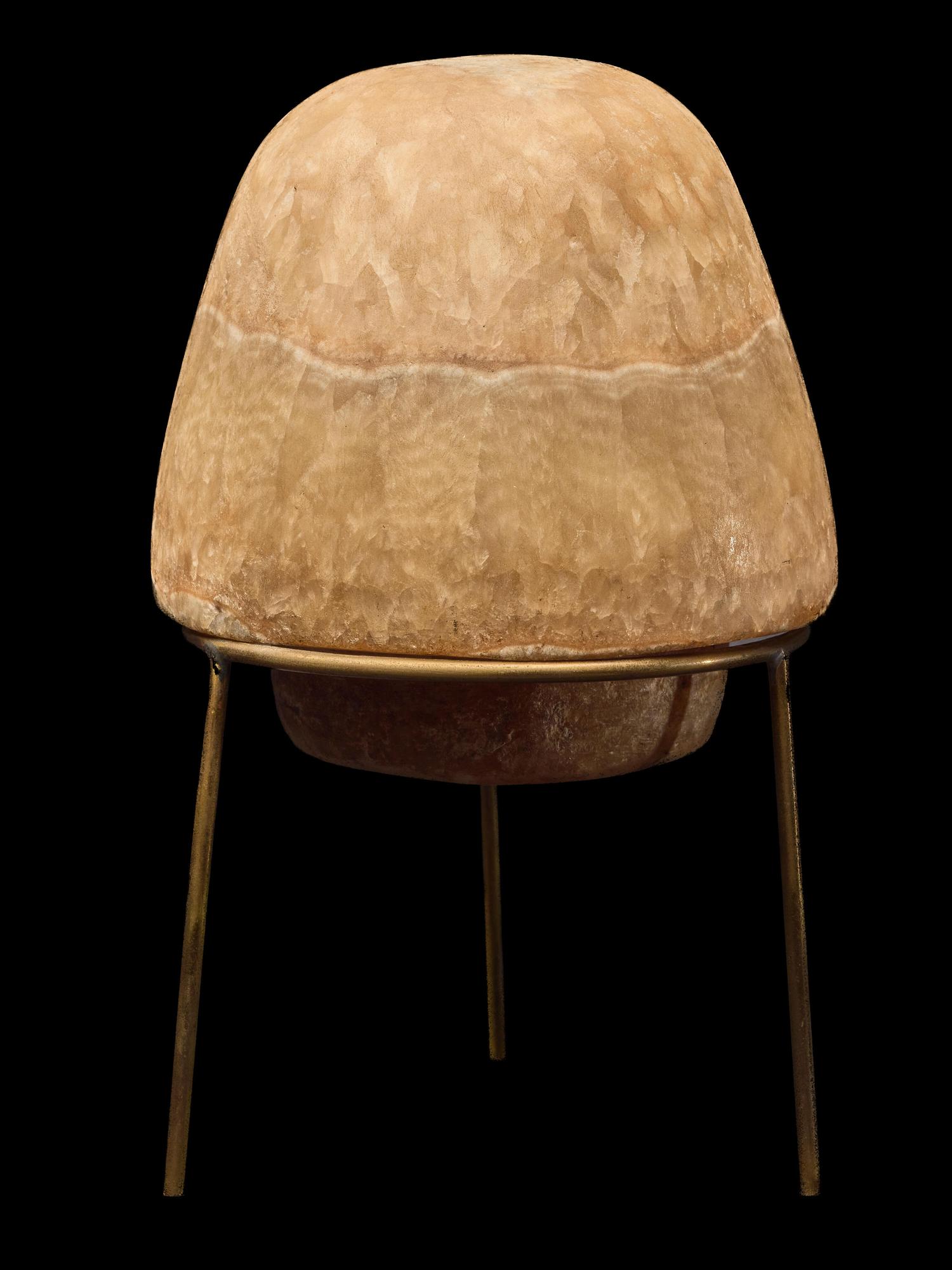 An Egyptian Alabaster Canopic Jar Lid