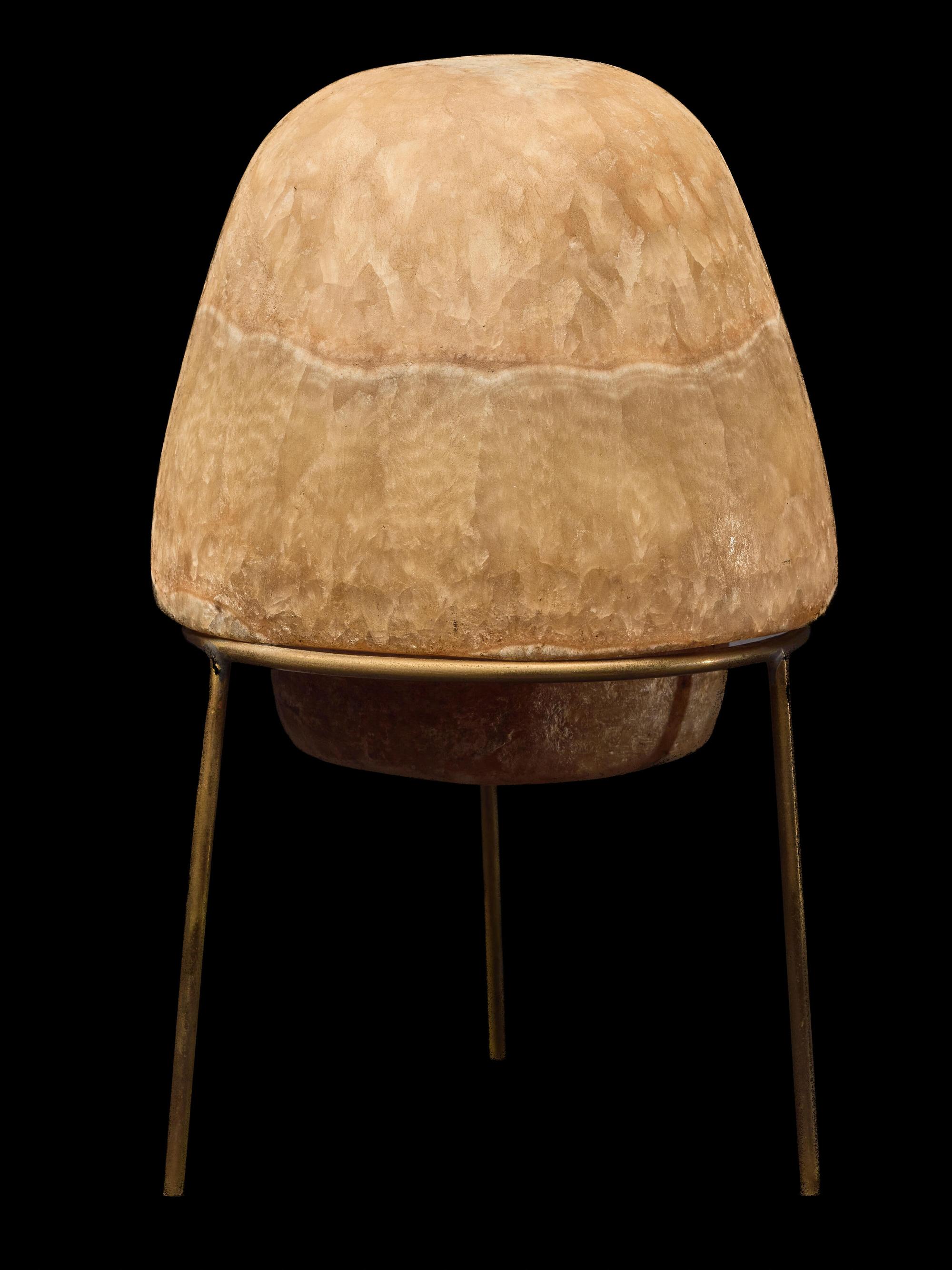An Egyptian Alabaster Canopic Jar Lid