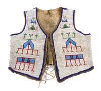 Sioux Beaded Vest Height 24 inches — Late 19th Century