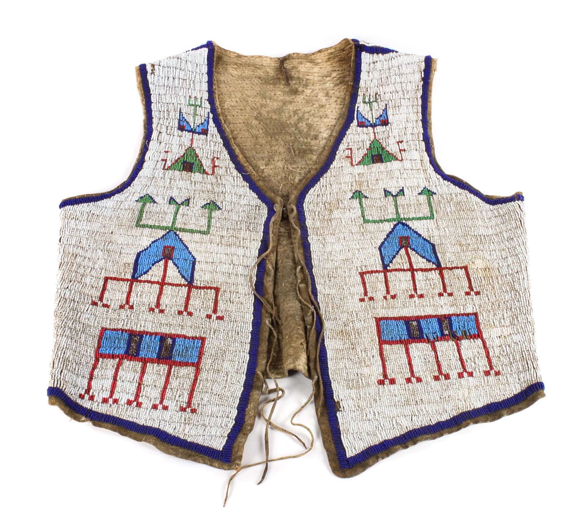 Sioux Beaded Vest Height 24 inches — Late 19th Century