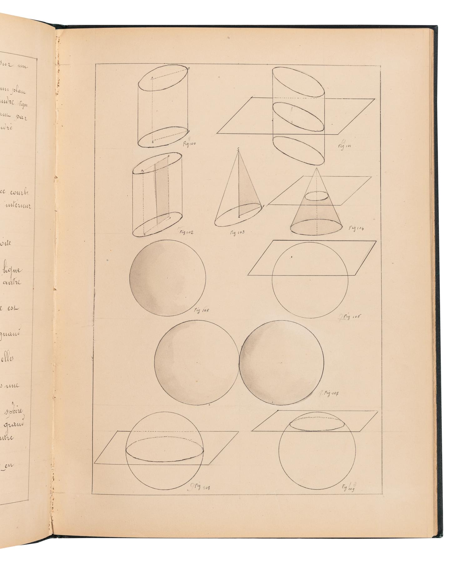 [MANUSCRIPT - MATHEMATICS]. “Géométrie.” Paris, 1901-1902.