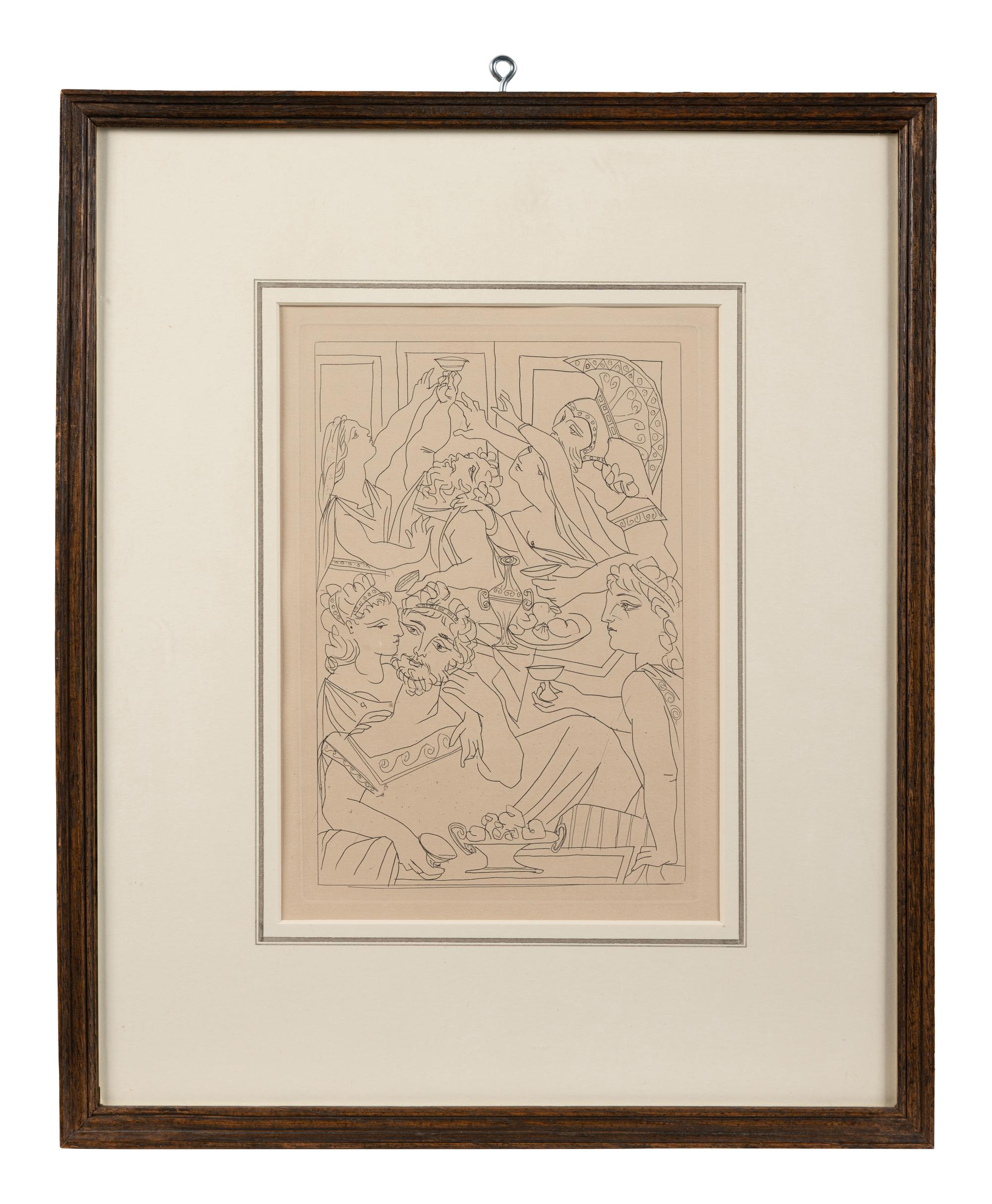 Le festin (The Banquet) from Lysistrata (with colophon)