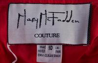 A Mary McFadden Coral Cocktail Dress, Size 10.