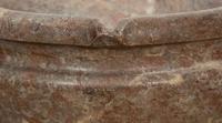 A Continental Carved Marble Mortar