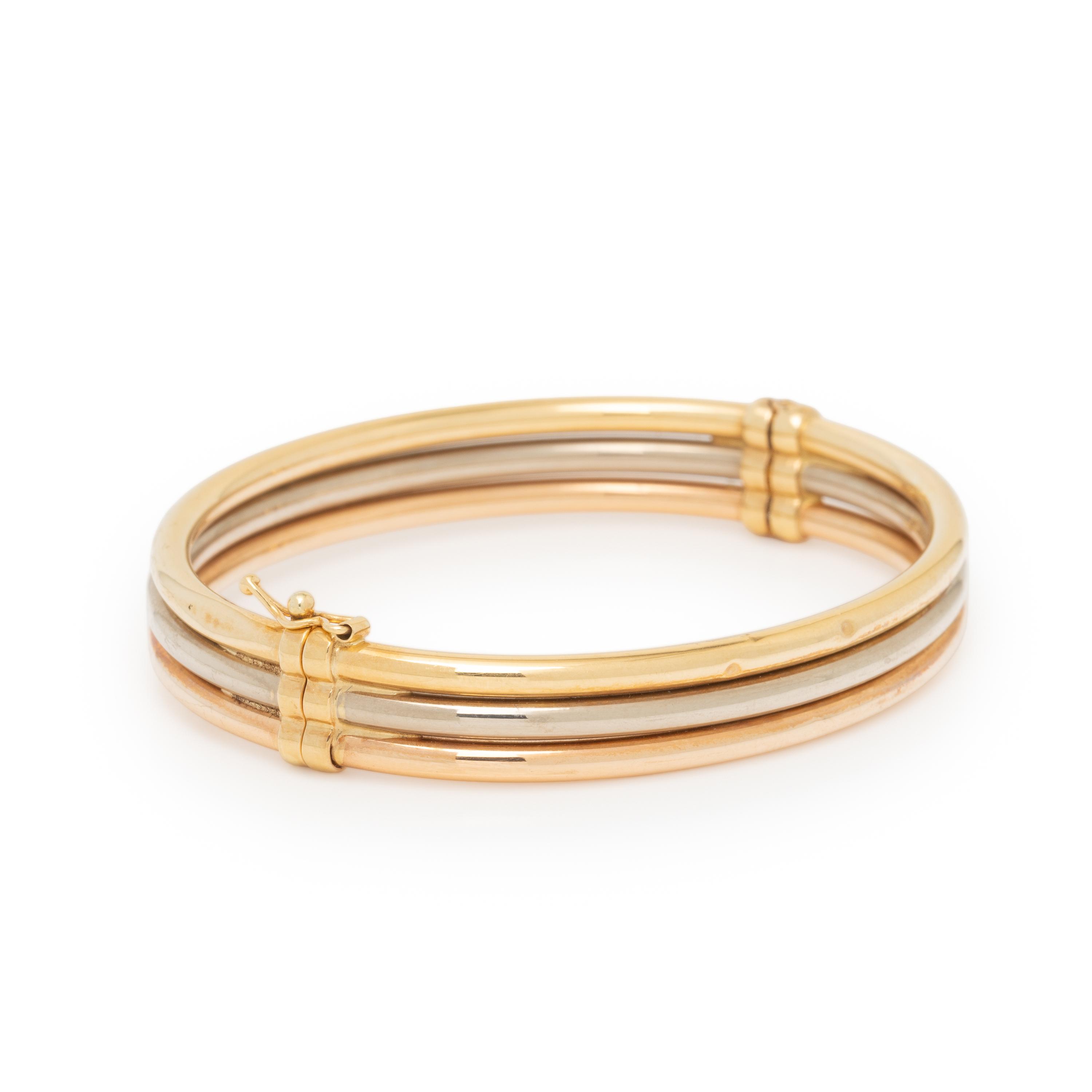 Two Gold Bangle Bracelets