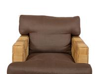 A John Hutton for Donghia Block Island Armchair and Ottoman