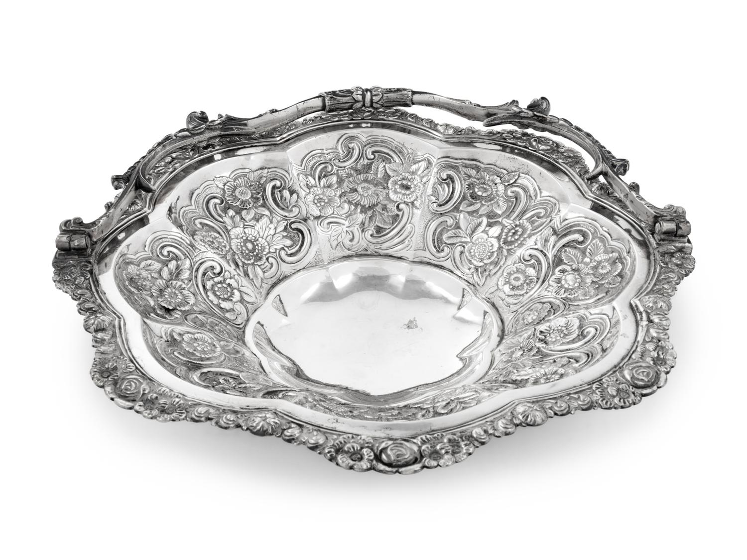 A George III Silver Flower Basket