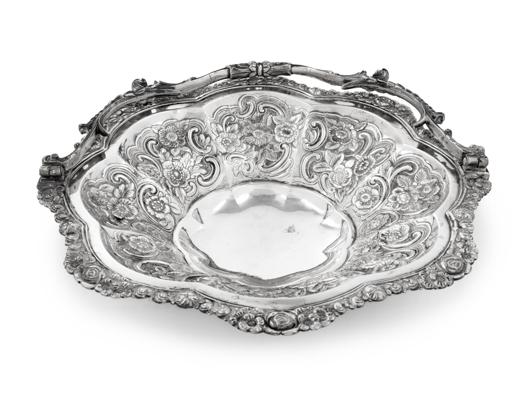 A George III Silver Flower Basket