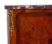 A French Empire Style Marble Top Marquetry Cabinet — 19TH/20TH CENTURY