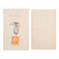 [LINCOLN, Abraham (1809-1865]. WARREN, Henry F., photographer. CDV of the last known photograph of Lincoln, ca 6 March 1865.