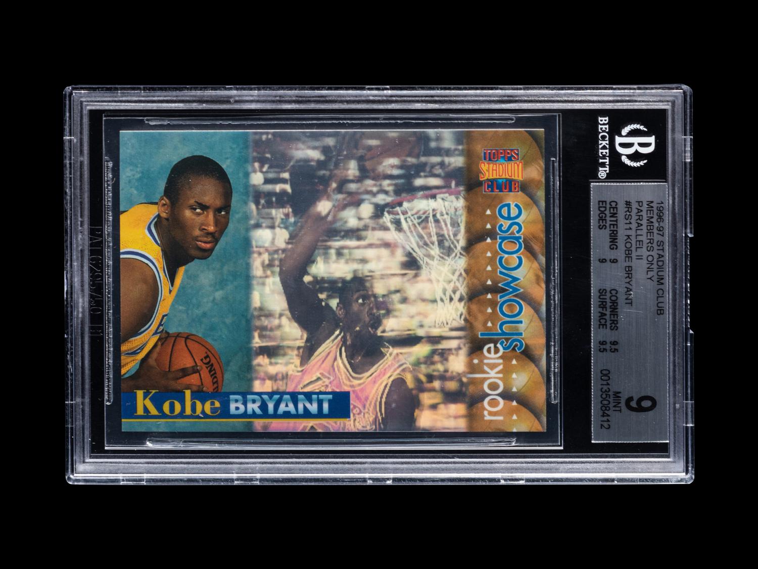 A Group of 1996-97 Topps Stadium Club Kobe Bryant Rookie Basketball Cards,