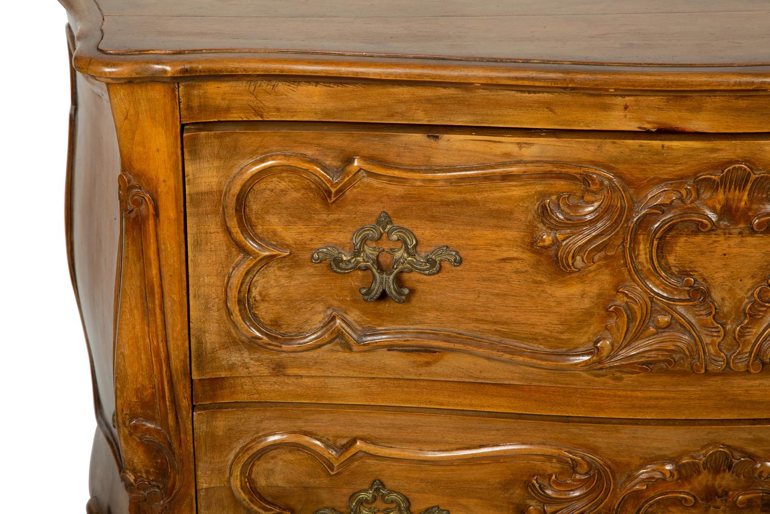 A Louis XV Provincial Style Walnut Commode