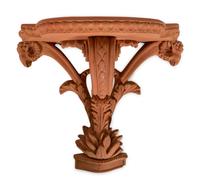 A Set of Six Terracotta Wall Brackets