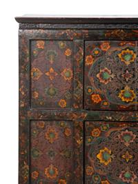 A Tibetan Lacquered and Tooled Pigskin Hall Chest — 20TH CENTURY