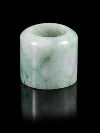 A Chinese Jadeite Archer's Ring