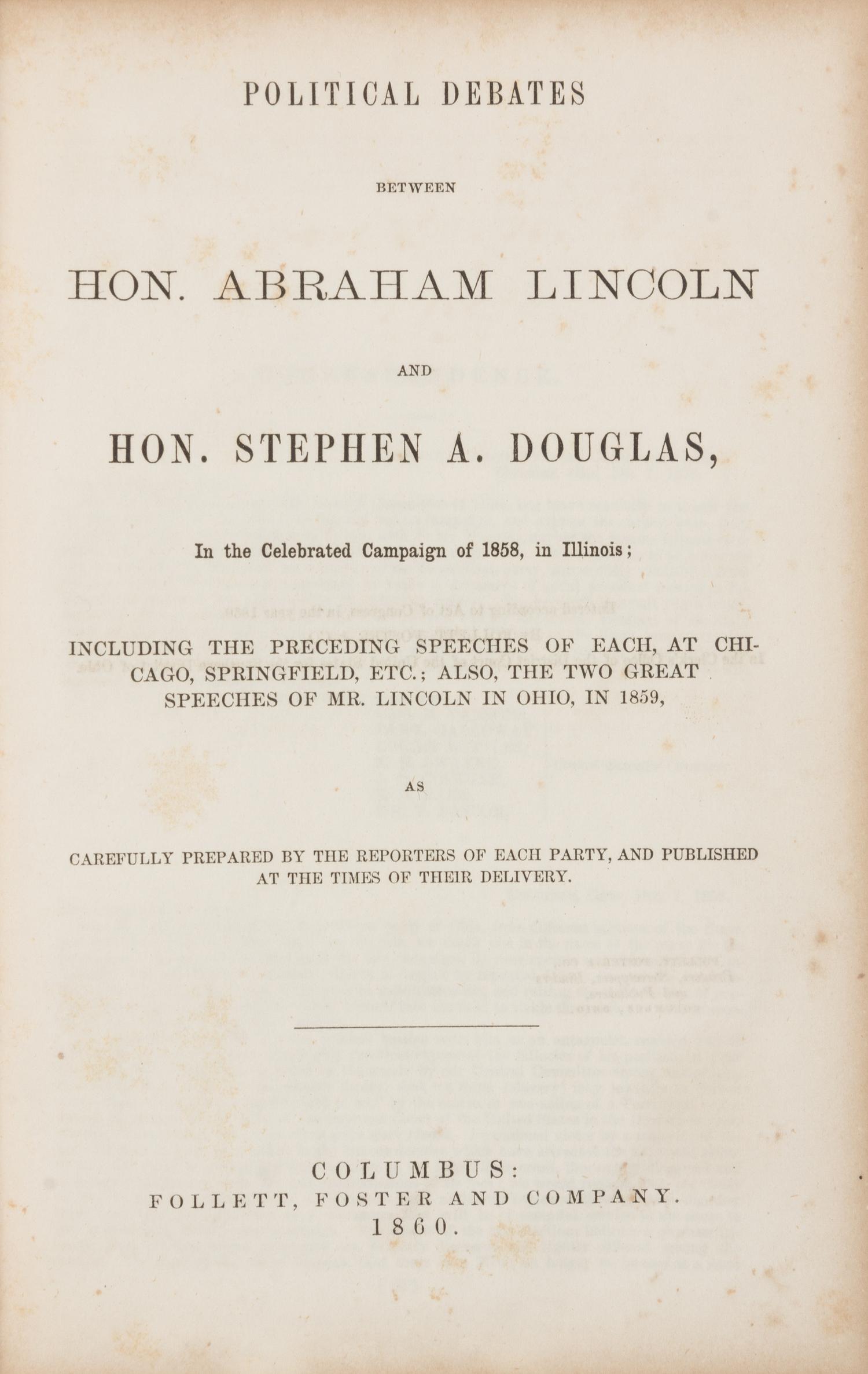 LINCOLN, Abraham ( 1809-1865)