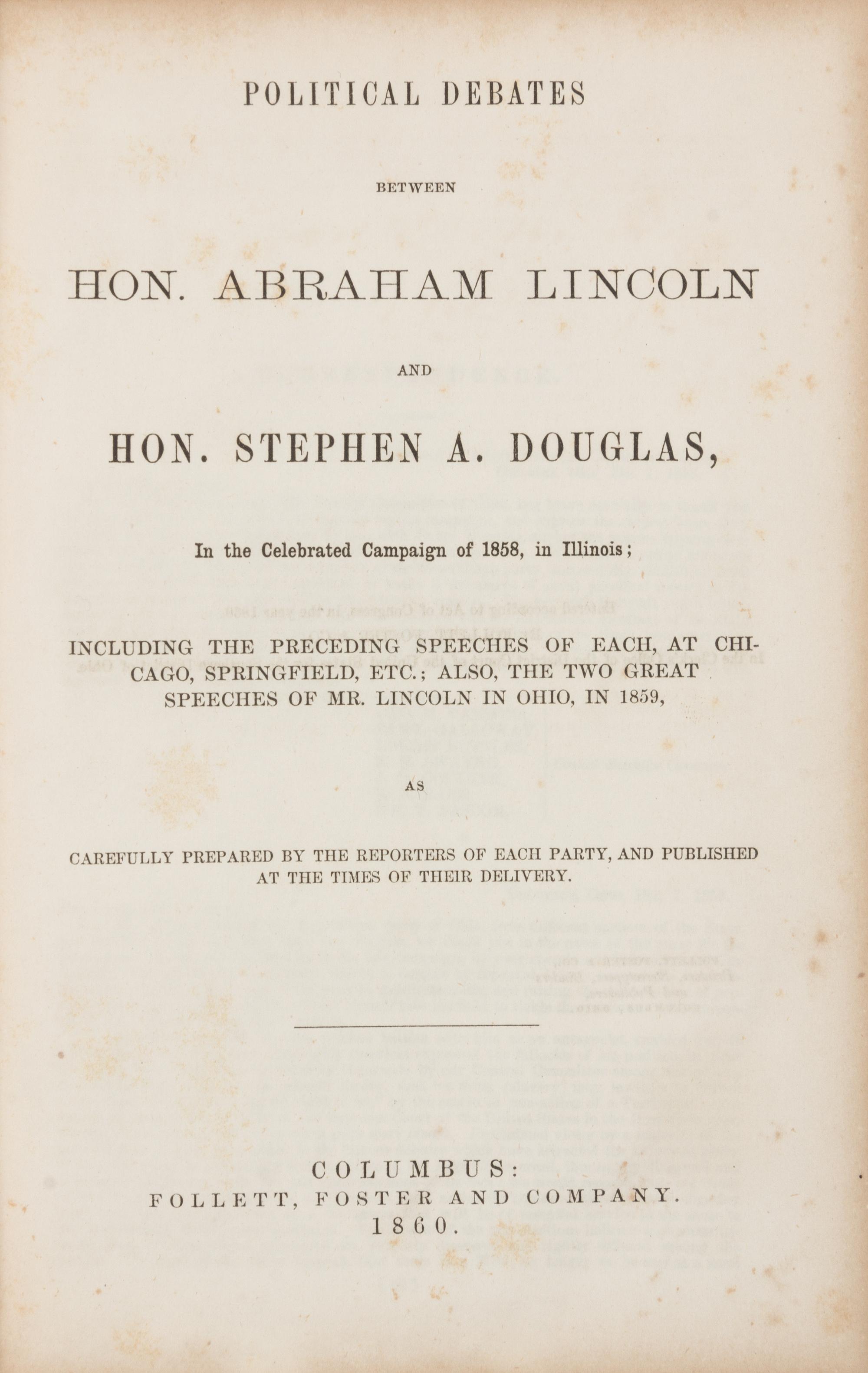 LINCOLN, Abraham ( 1809-1865)