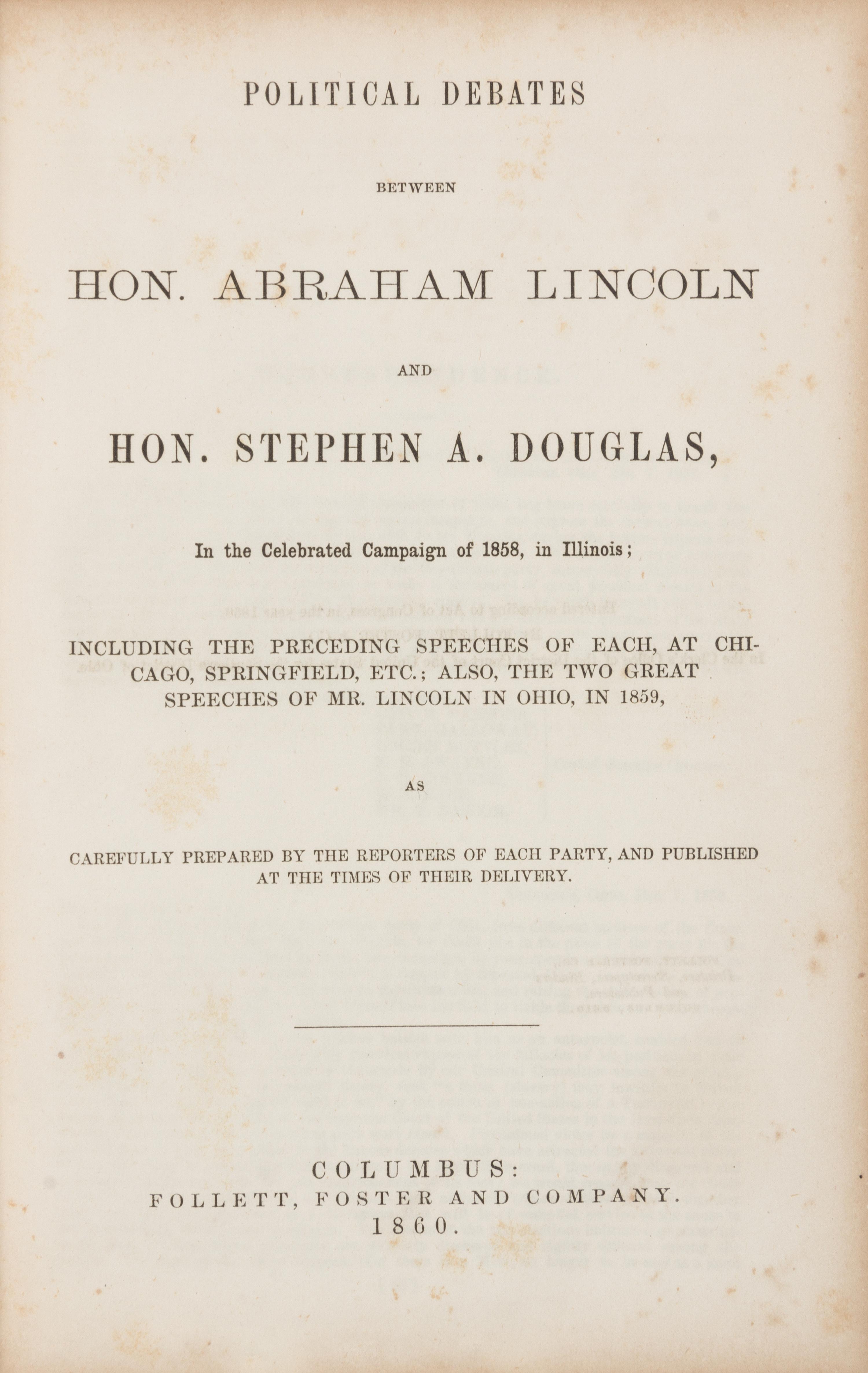 LINCOLN, Abraham ( 1809-1865)