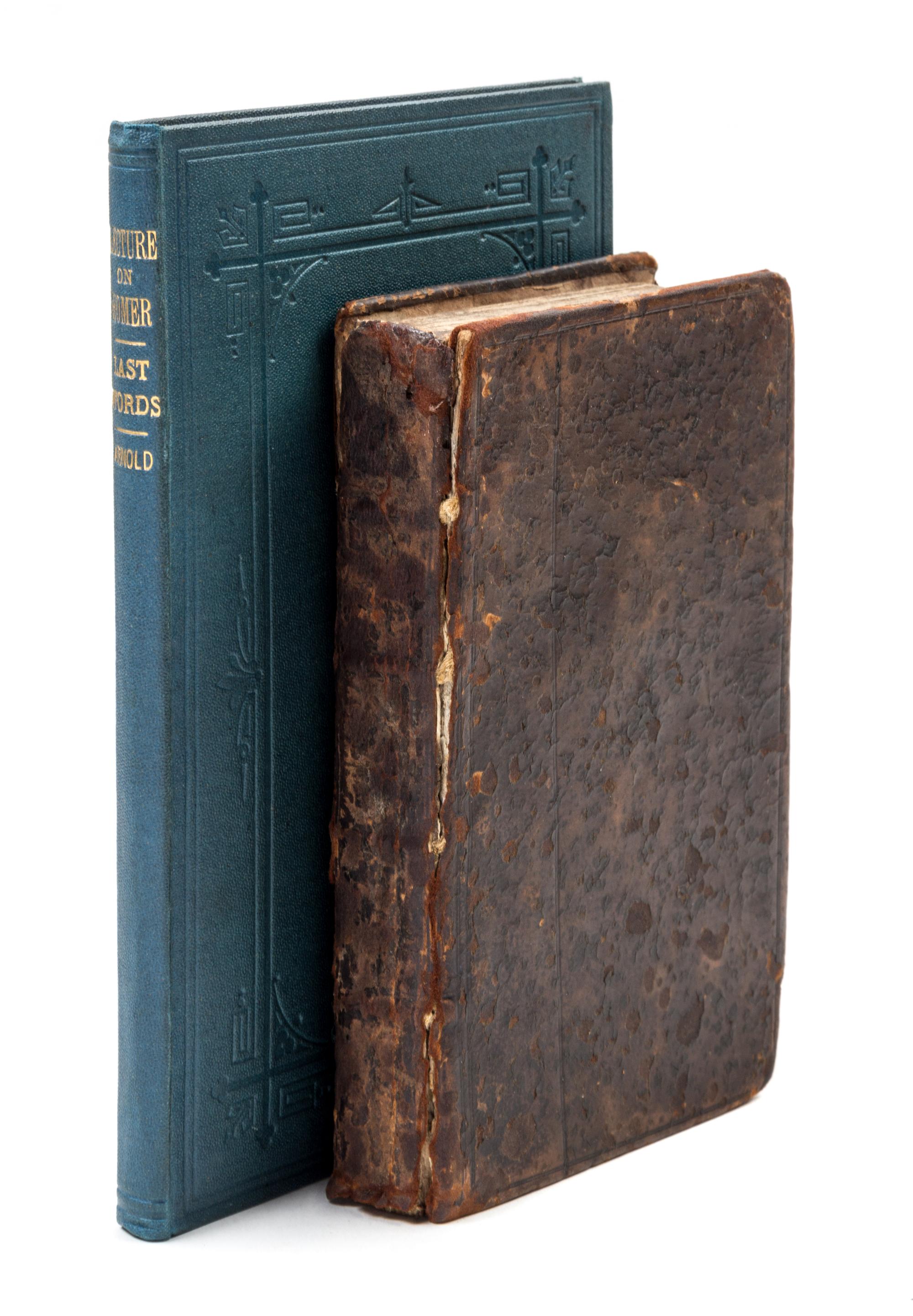 (HOMER) HOBBES, THOMAS, trans. Homer's Odysses. London, 1675. Together with one other work on Homer translations.
