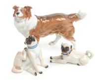 Three Meissen Porcelain Figures Width of widest 5 1/2 inches. — 19TH/20TH CENTURY