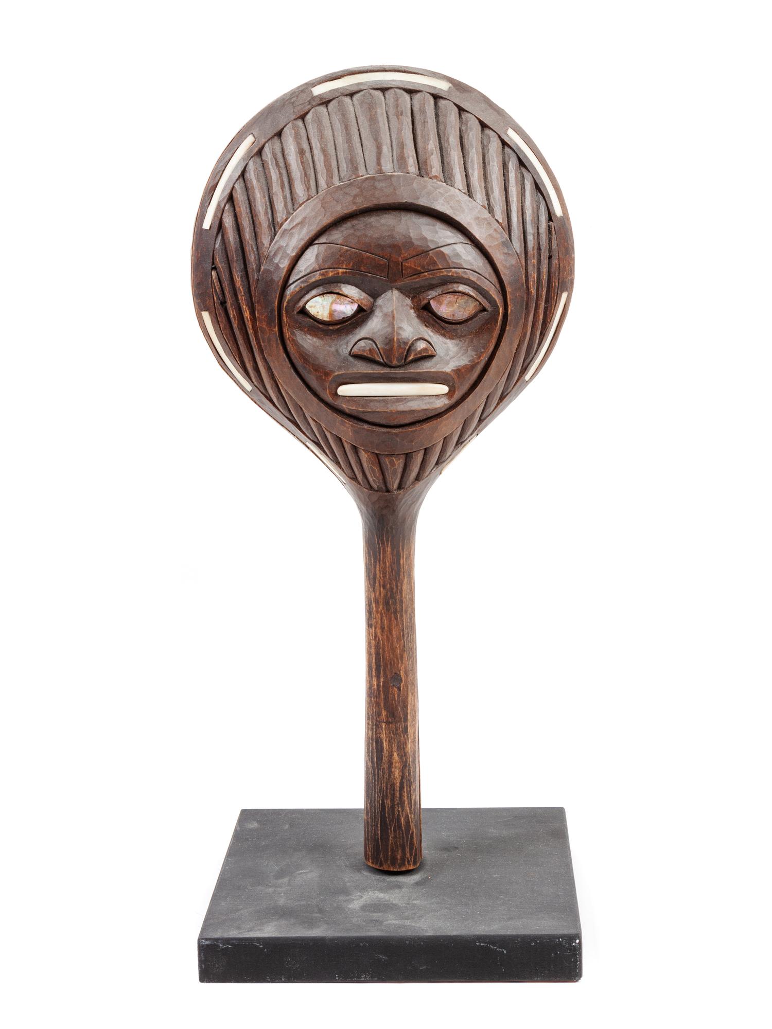 Shaman Octopus Carved Rattle