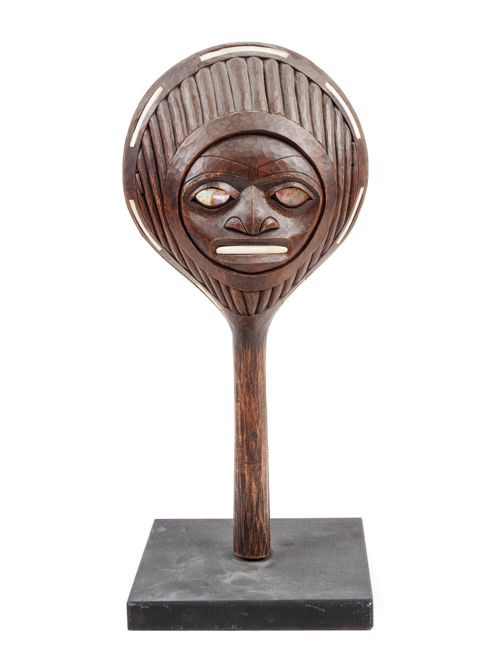Shaman Octopus Carved Rattle