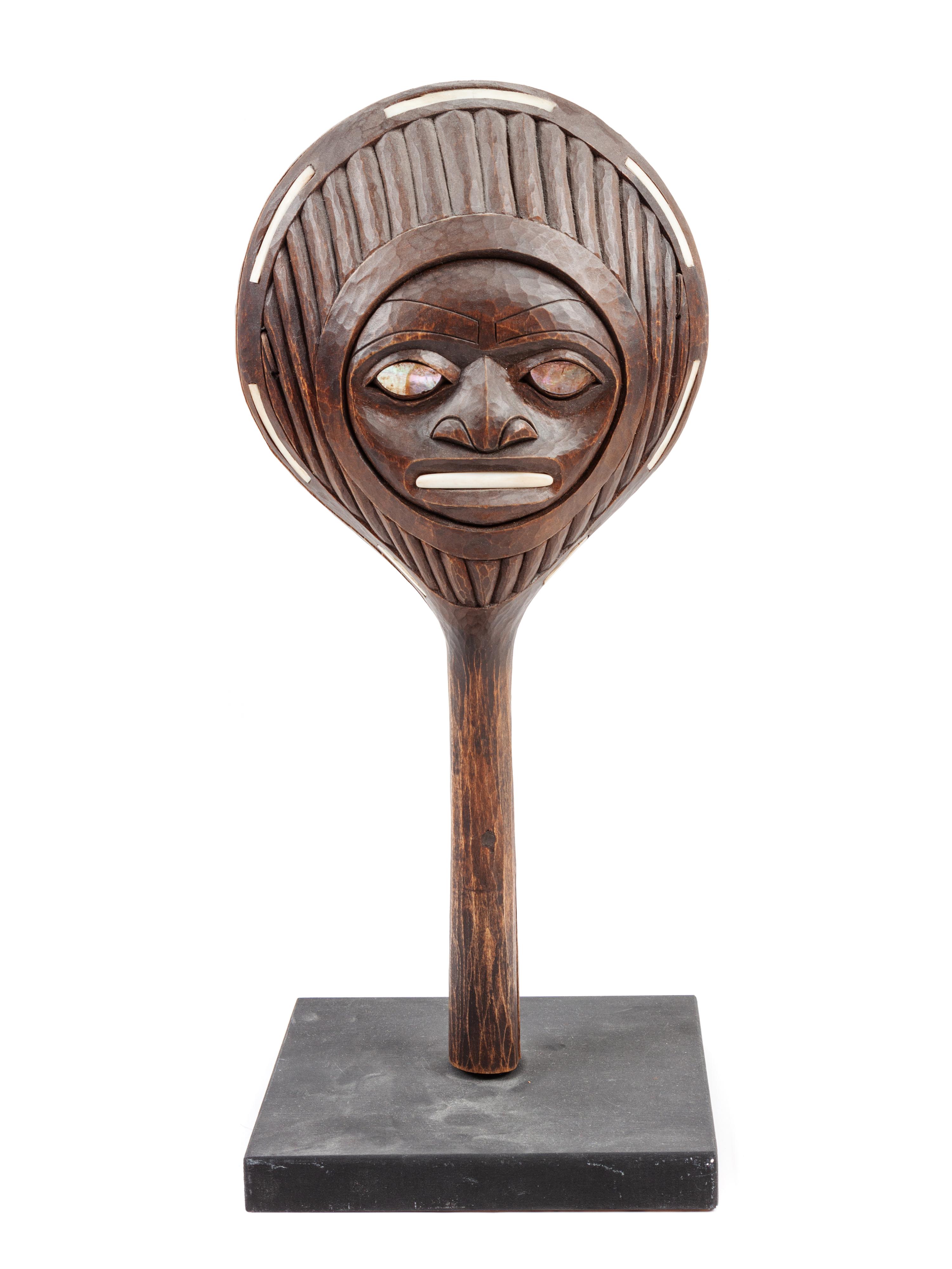 Shaman Octopus Carved Rattle