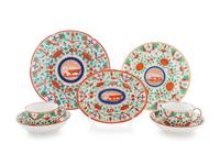 A Collection of Minton Bengal Tiger Pattern Porcleain — EARLY 19TH CENTURY