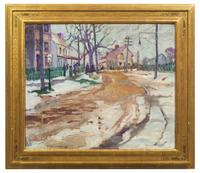 Village in Winter , 1925