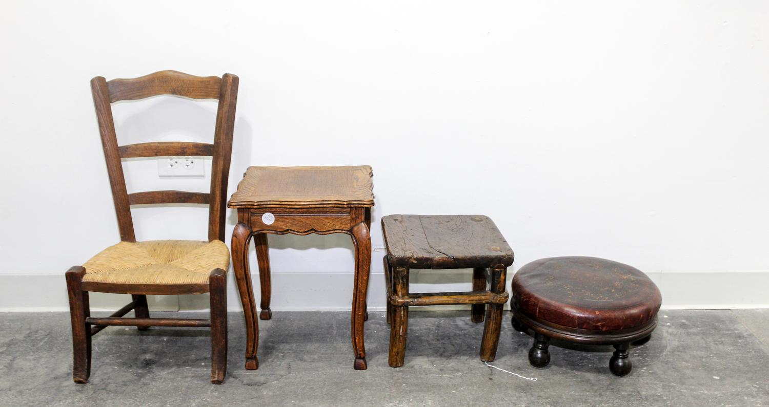 A Collection of American Seating Articles Height of first 23 1/4 inches. — 19TH AND 20TH CENTURY