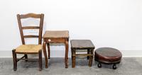 A Collection of American Seating Articles Height of first 23 1/4 inches. — 19TH AND 20TH CENTURY