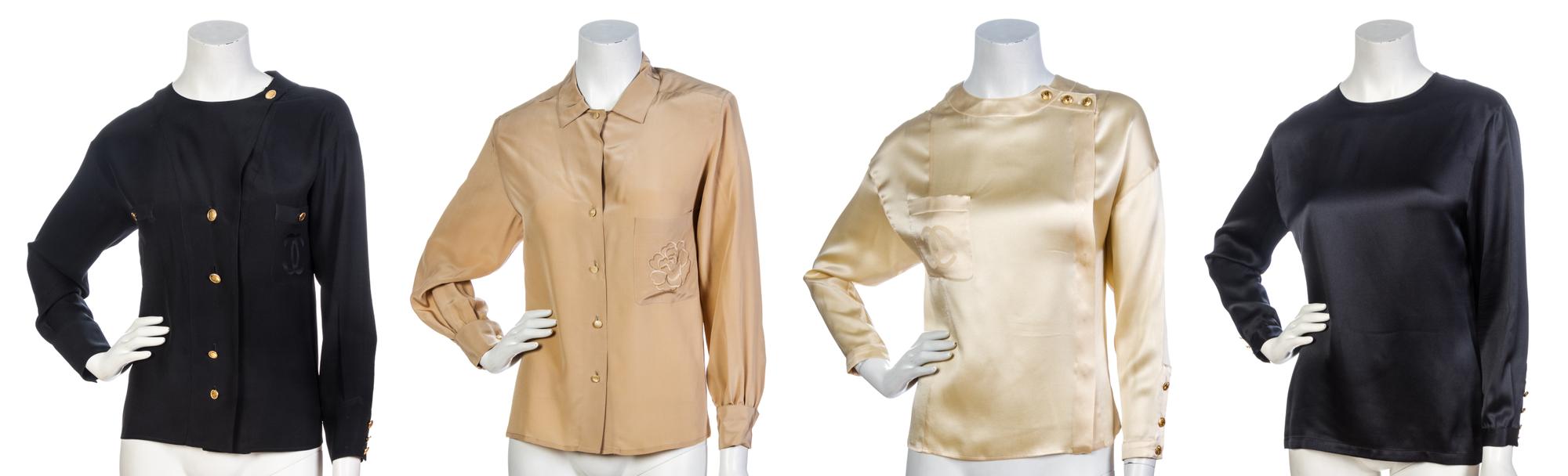 A Group of Twelve Chanel Blouses,