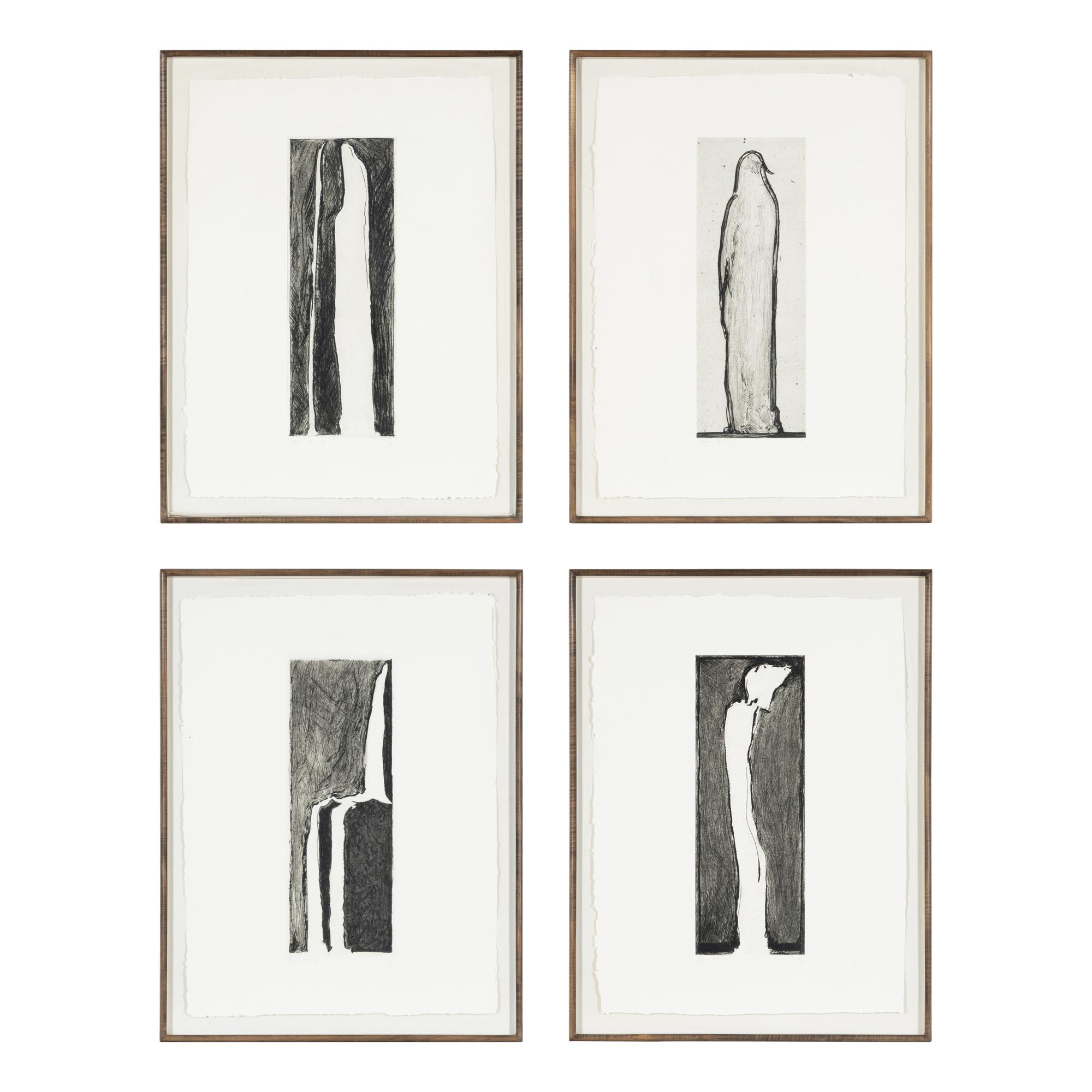 Bryan Hunt (American, b. 1947) — Ghosts, 1979 (portfolio of 4)