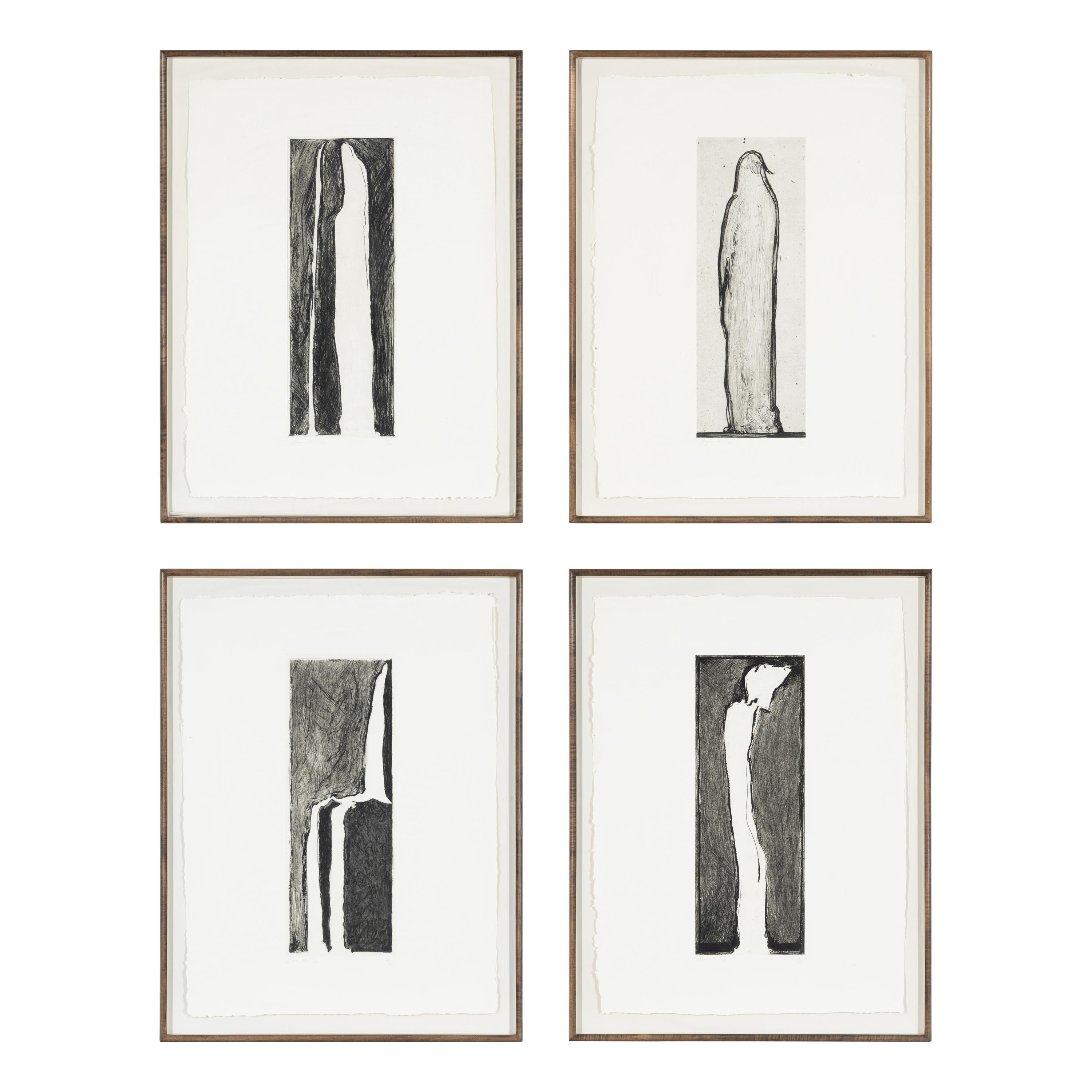 Bryan Hunt (American, b. 1947) — Ghosts, 1979 (portfolio of 4)