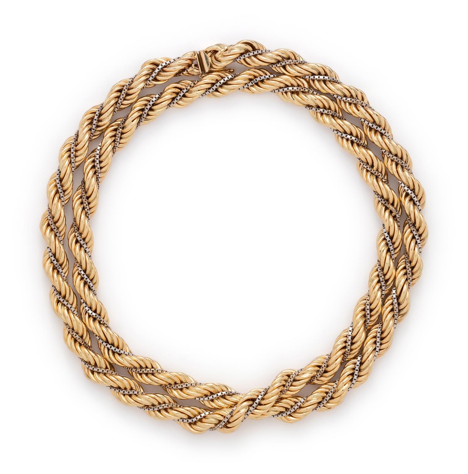 BICOLOR GOLD NECKLACE