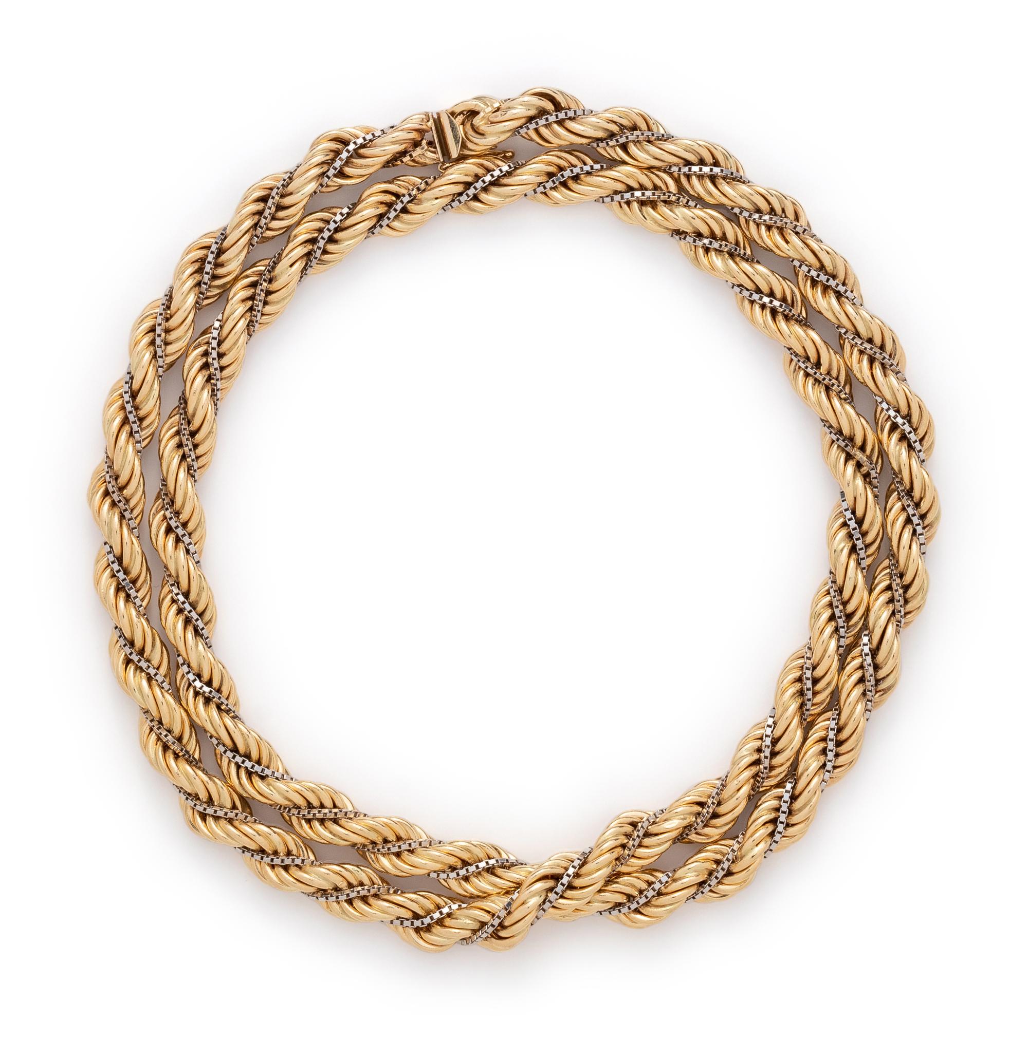 BICOLOR GOLD NECKLACE