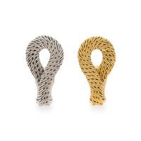 BULGARI, BICOLOR GOLD EARRINGS
