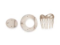 Two Tiffany &. Co. Belt Buckles and Hair Comb