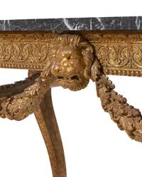 A George II Giltwood Marble-Top Pier Table in the Manner of William Kent